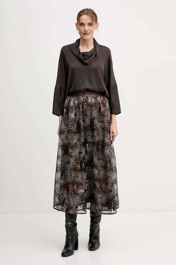 Sukňa OUI 95443 hnedá AW25