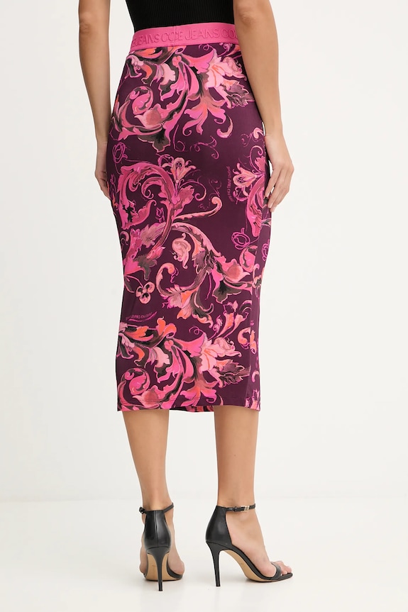 Oblečenie Sukňa Versace Jeans Couture 79HAE806.JS500 burgundské