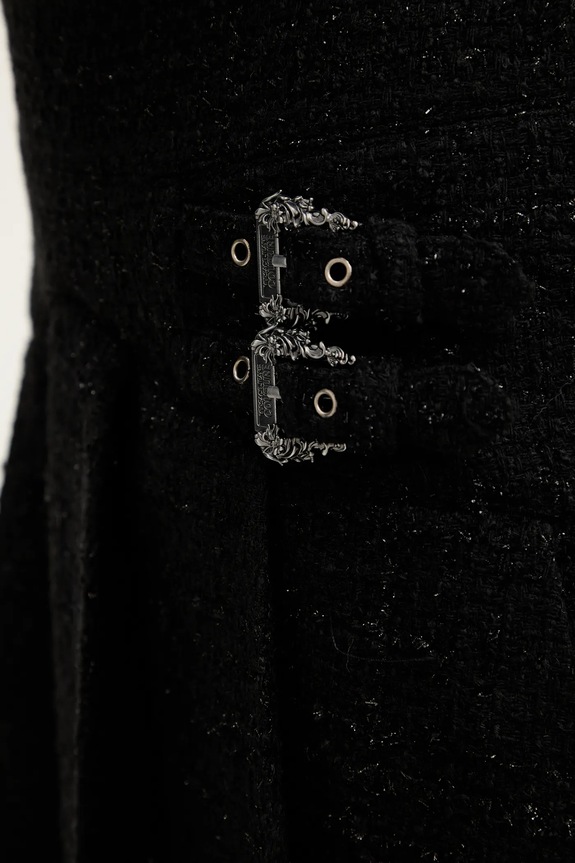 Μίνι φούστα Versace Jeans Couture 79HAE801.N0539 μαύρο