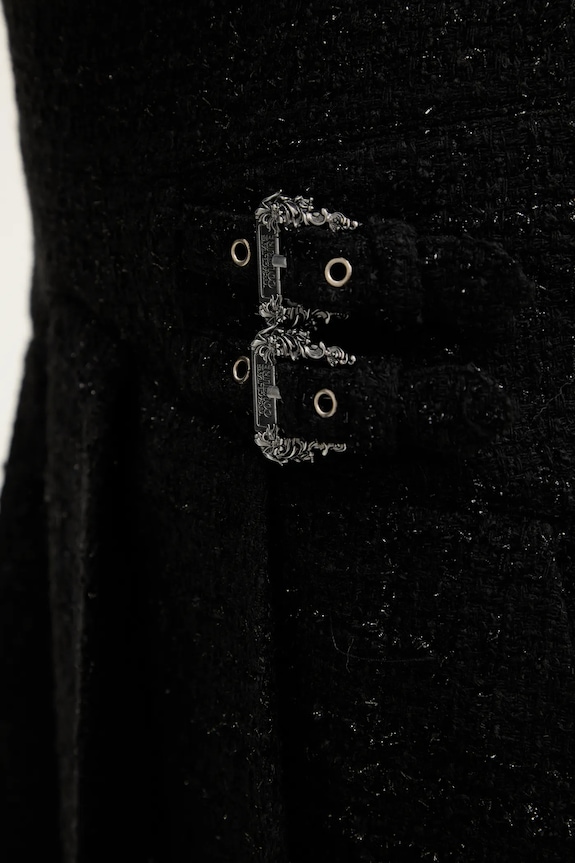 Μίνι φούστα Versace Jeans Couture 79HAE801.N0539 μαύρο