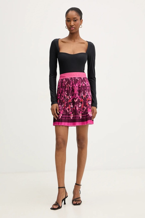 Φούστα Versace Jeans Couture 79HAE8P0.NS723 μπορντό AW25