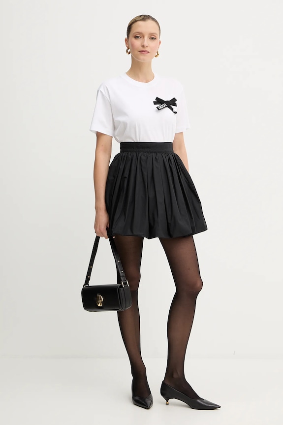 Patou fustă din bumbac SK0980017 negru AW25