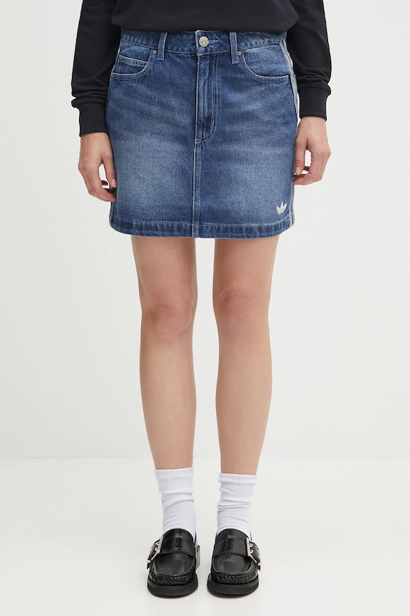 adidas Originals denim skirt Denim Mini Skt cotton blue JW2649