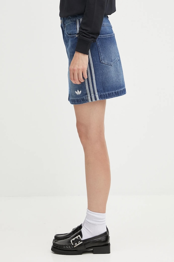 adidas Originals denim skirt Denim Mini Skt JW2649 blue AW25
