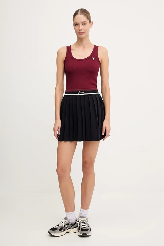 Guess spódnica z wełną SABINA V5BD02.Z1152 granatowy AW25