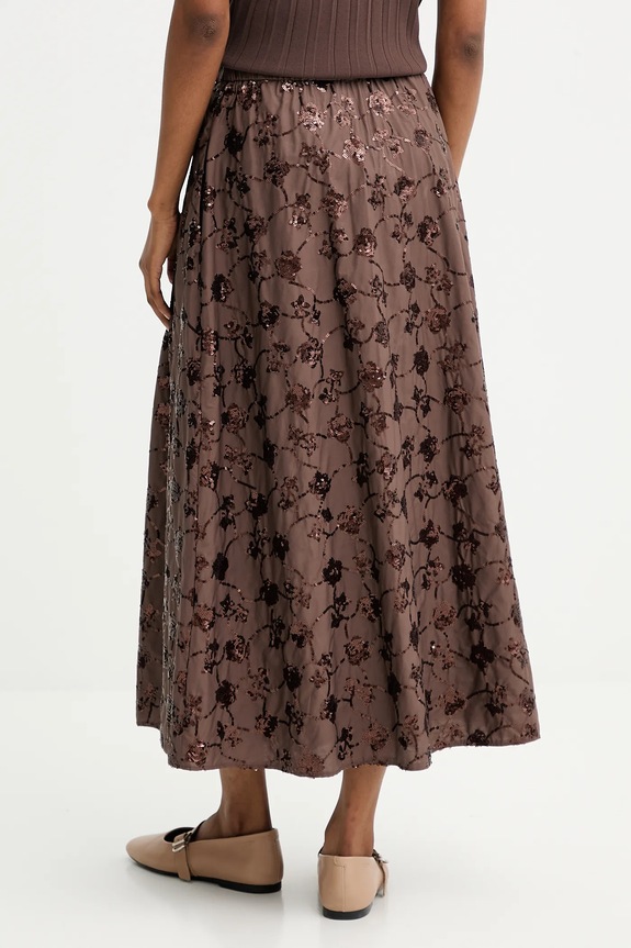Abbigliamento Weekend Max Mara gonna in cotone TEMPRA 2525106071600 marrone