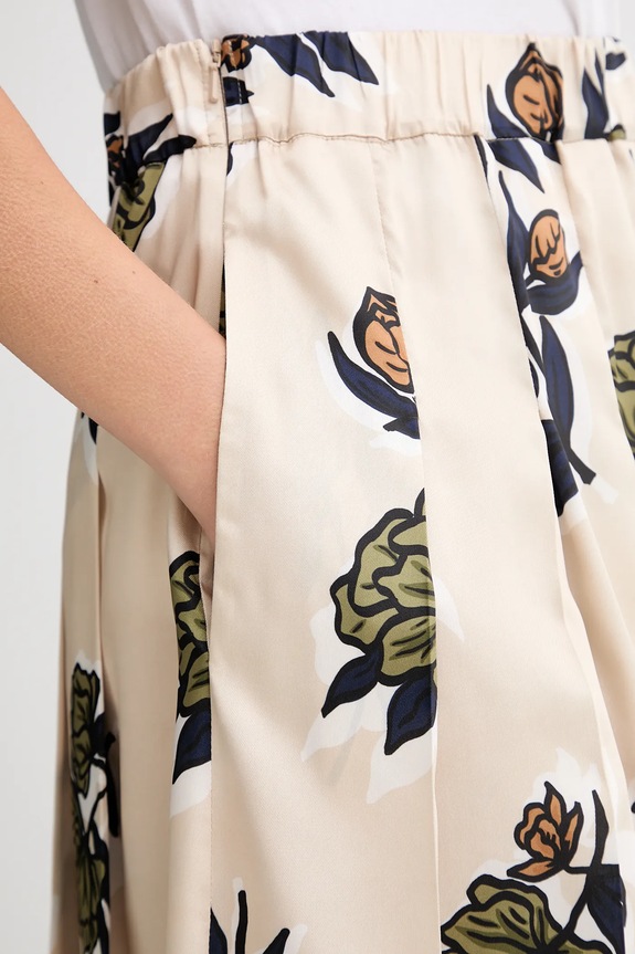 Suknja s primjesom vune Weekend Max Mara ETRA 2525106012600 bež