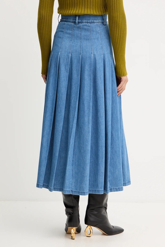 Odzież Weekend Max Mara spódnica jeansowa OPUNZIA 2525106016600 niebieski