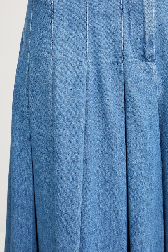 Weekend Max Mara spódnica jeansowa OPUNZIA niebieski 2525106016600
