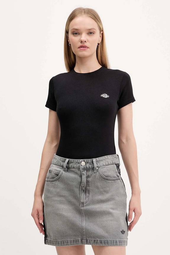 Джинсовая юбка adidas Originals Denim Mini Skt серый JW2657