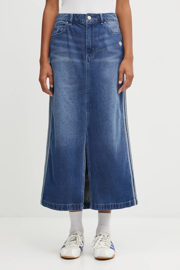 adidas Originals skirt Denim Long Skt JW2658 blue AW25