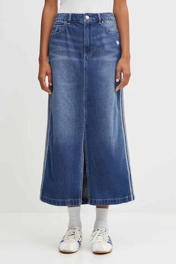 adidas Originals skirt Denim Long Skt JW2658 blue AW25