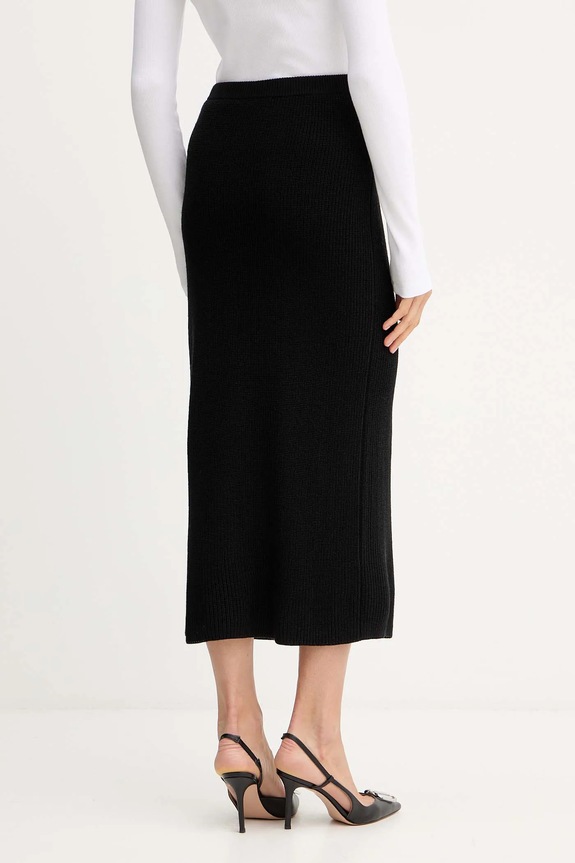 Ρούχα Φούστα με προσθήκη μαλλιού Patrizia Pepe 2G1042.K9O3A μαύρο