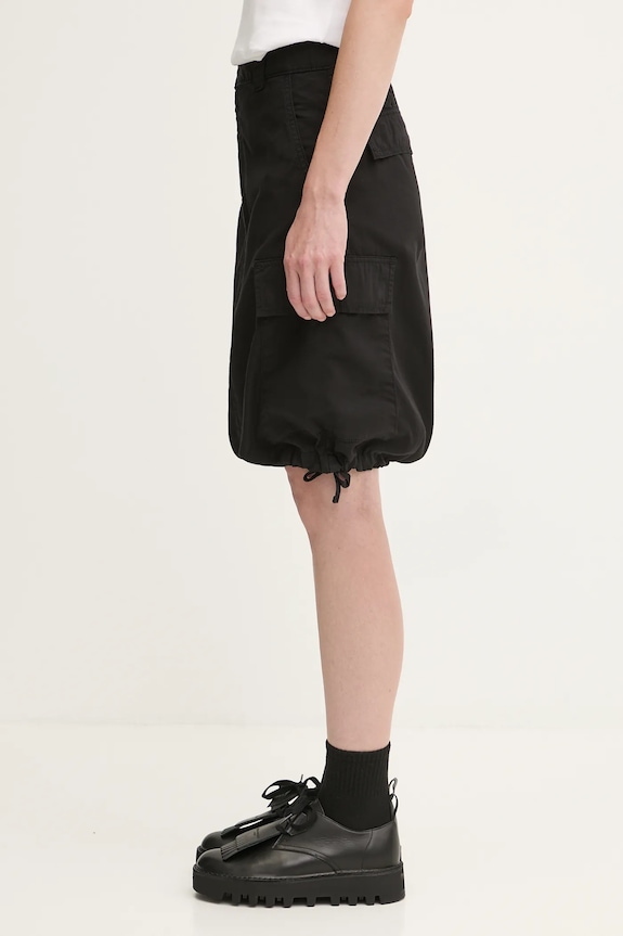 Pamučna suknja Carhartt WIP W' Kingston I035579.89GD crna AW25