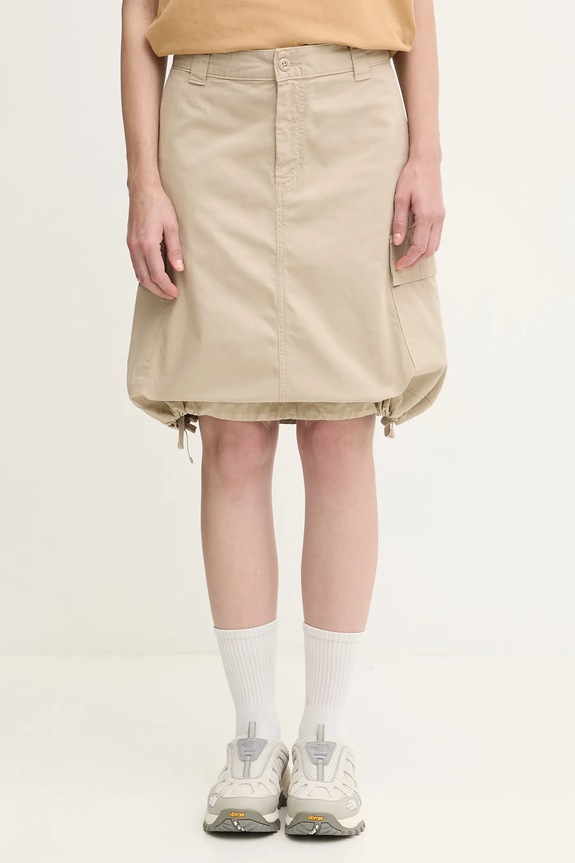 Pamučna suknja Carhartt WIP W' Kingston I035579.G1GD bež