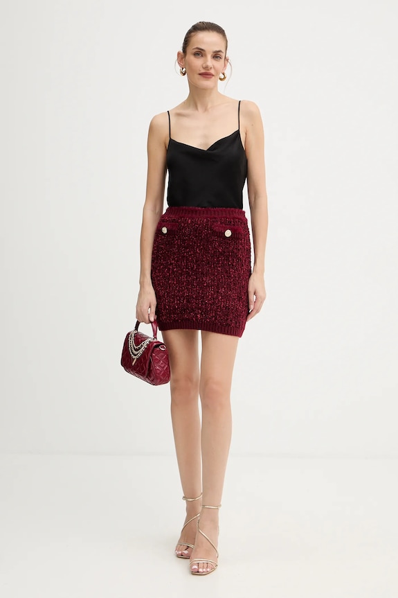 Sukňa Guess AOMORI W5BD1X.Z4090 burgundské AW25