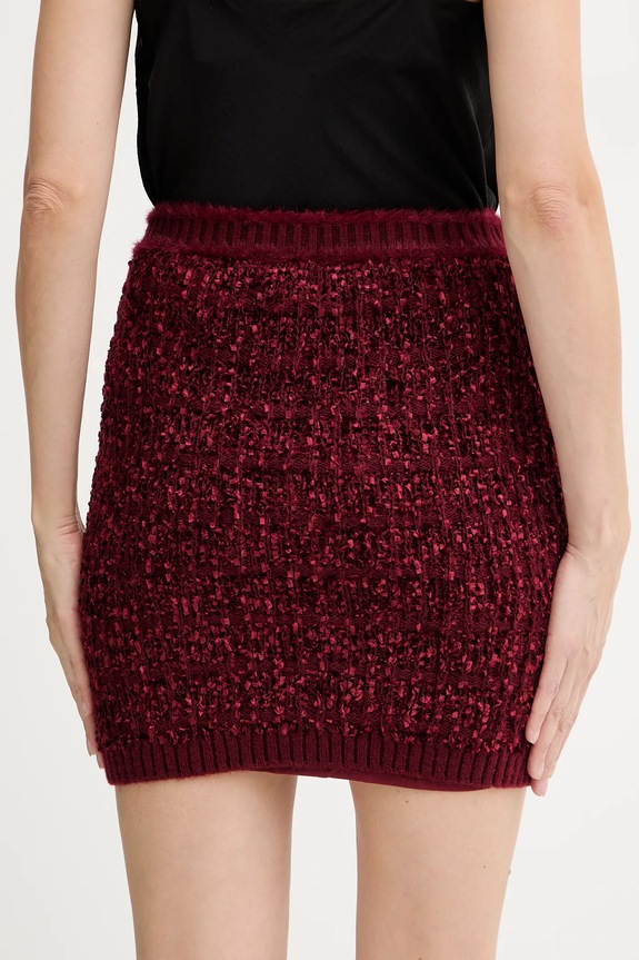 Oblečenie Sukňa Guess AOMORI W5BD1X.Z4090 burgundské