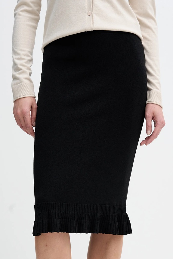 Sisley spódnica casual czarny 1H7PM000I
