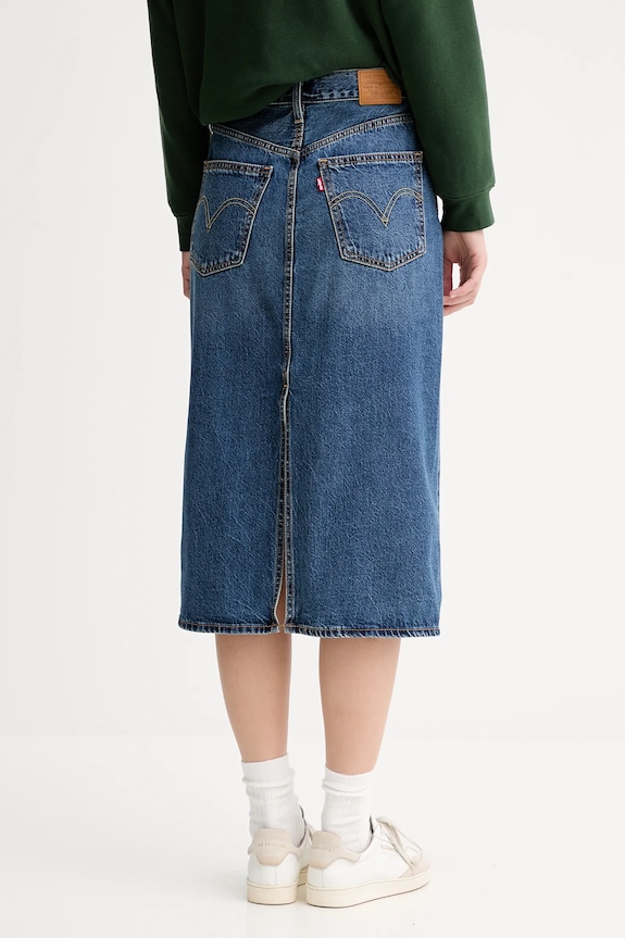 Odzież Levi's spódnica jeansowa 001VH.0006 niebieski