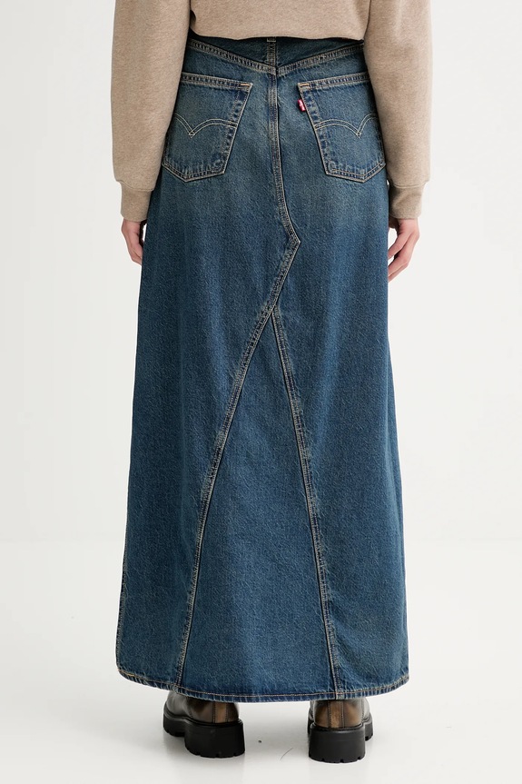 Odzież Levi's spódnica jeansowa A8727.0014 granatowy