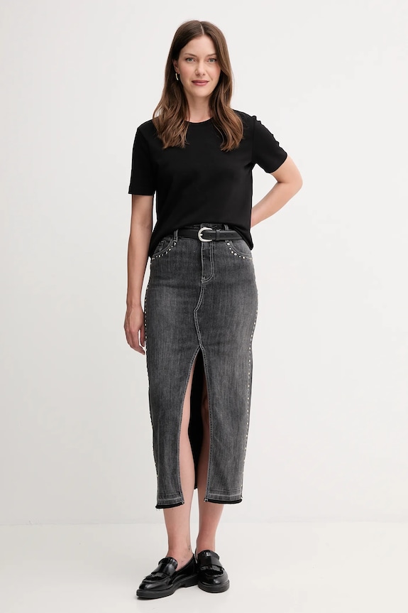 Gaudi gonna di jeans 521BD76004 grigio AW25