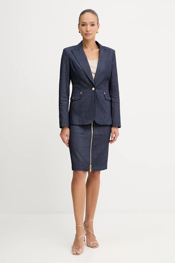 Rifľová sukňa Marciano by Guess 5YPD40.7457A tmavomodrá AW25