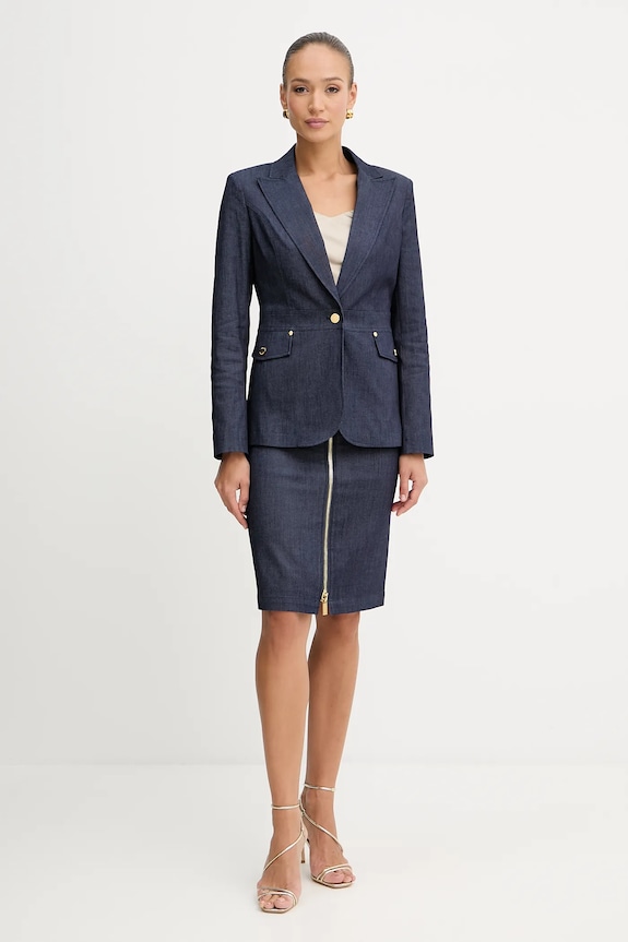 Rifľová sukňa Marciano by Guess 5YPD40.7457A tmavomodrá AW25