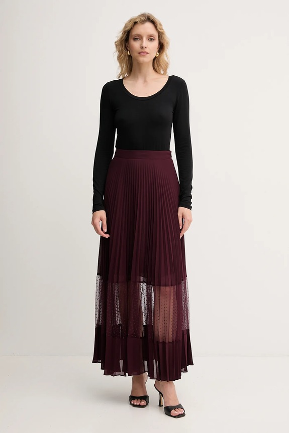 Twinset spódnica 252TP2642 bordowy AW25
