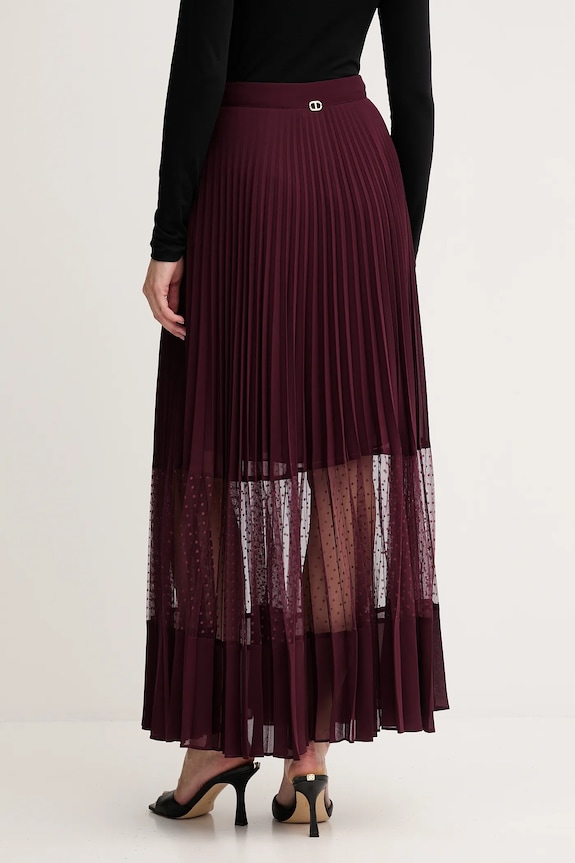 Odzież Twinset spódnica 252TP2642 bordowy