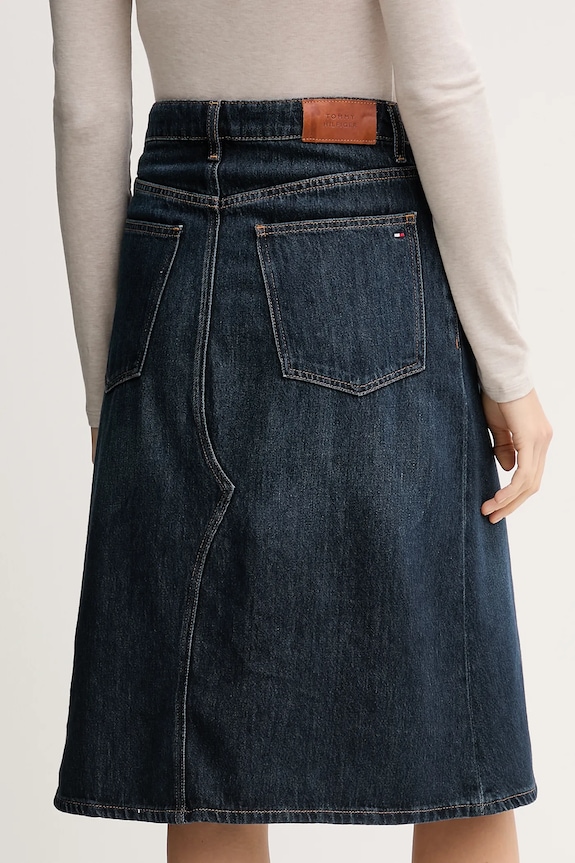 Odzież Tommy Hilfiger spódnica jeansowa WW0WW46776 granatowy