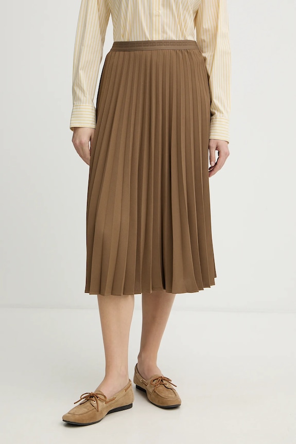 Tommy Hilfiger spódnica brązowy WW0WW48538