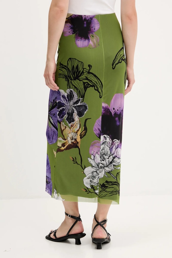 Oblečenie Sukňa Desigual TULLEFLOWERS 25WWFK03 zelená