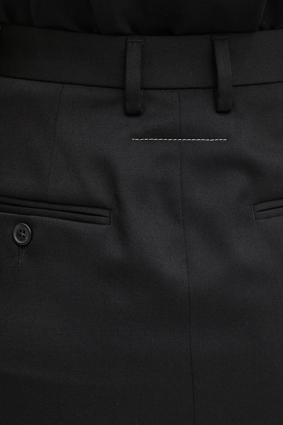 MM6 Maison Margiela spódnica z wełną S52MI0021.S47848.900 czarny