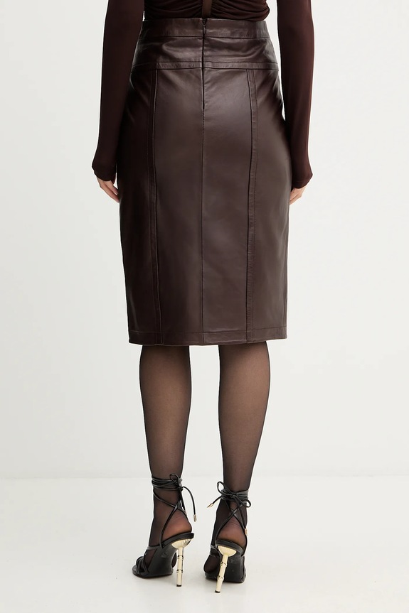 Odjeća Kožna suknja Herve Leger Estella WLT3536273 smeđa