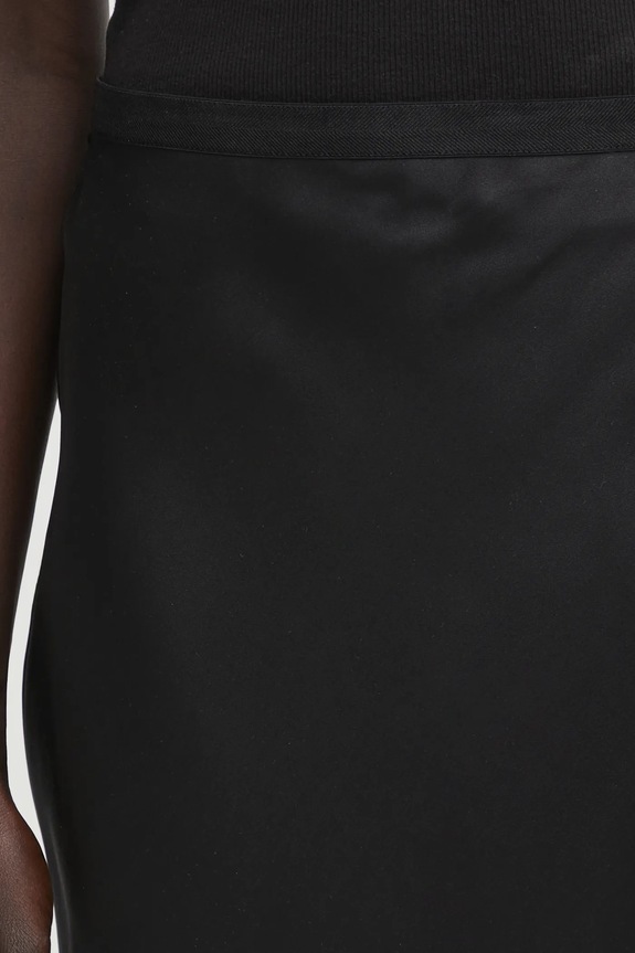 Anine Bing silk skirt bar black A.04.4001