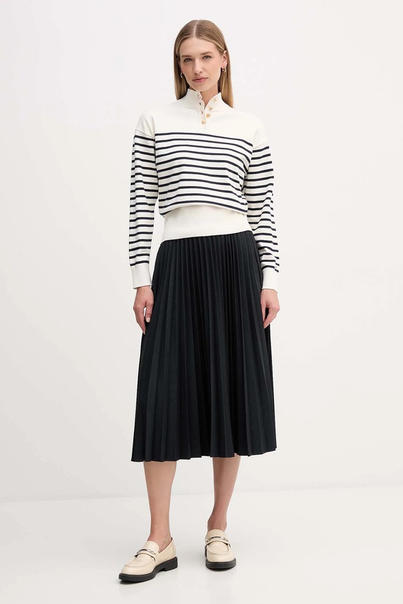 Sukňa Tommy Hilfiger WW0WW48258 tmavomodrá AW25