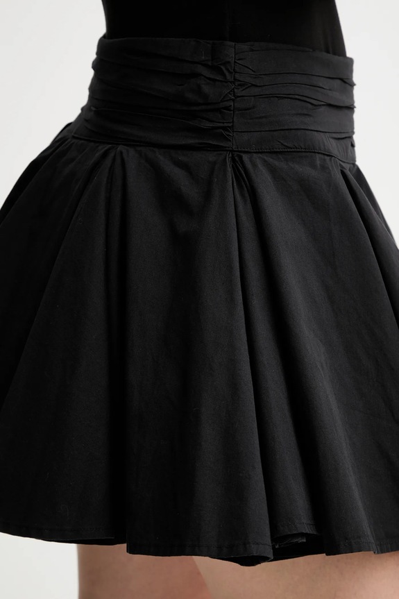 Βαμβακερή φούστα AllSaints TULIP μαύρο W016RD