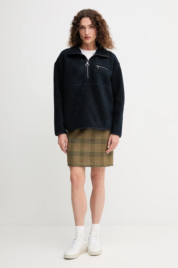 Barbour fustă de lână BAMBURGH LSK0140 verde AW25