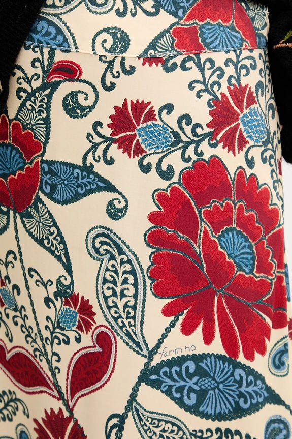 Φούστα Farm Rio μπεζ 340560