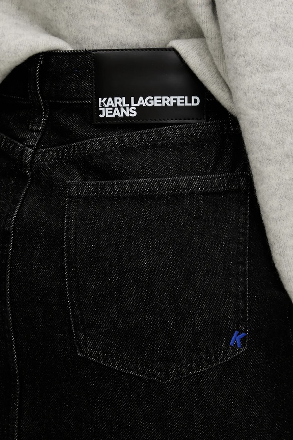 Karl Lagerfeld Jeans spódnica jeansowa czarny A4W12002