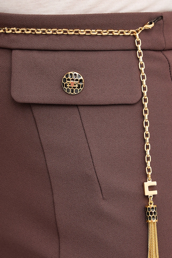 Elisabetta Franchi spódnica brązowy GO14857E2