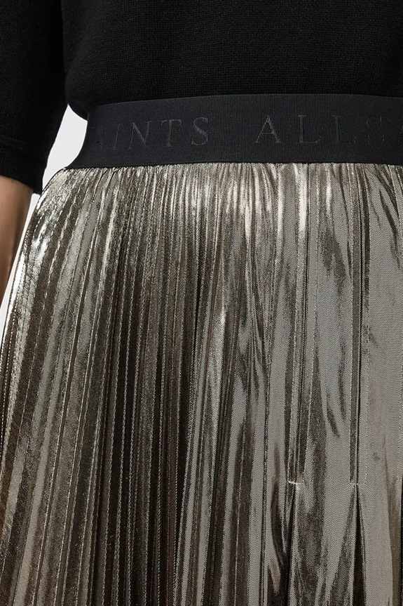 Odjeća Suknja AllSaints JAX W064RD zlatna