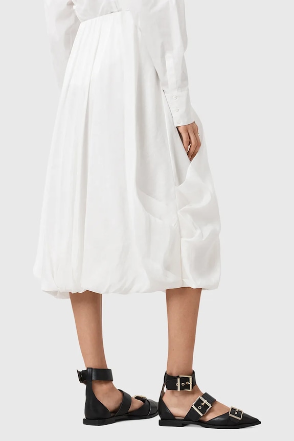 Φούστα AllSaints NIA λευκό W001RD