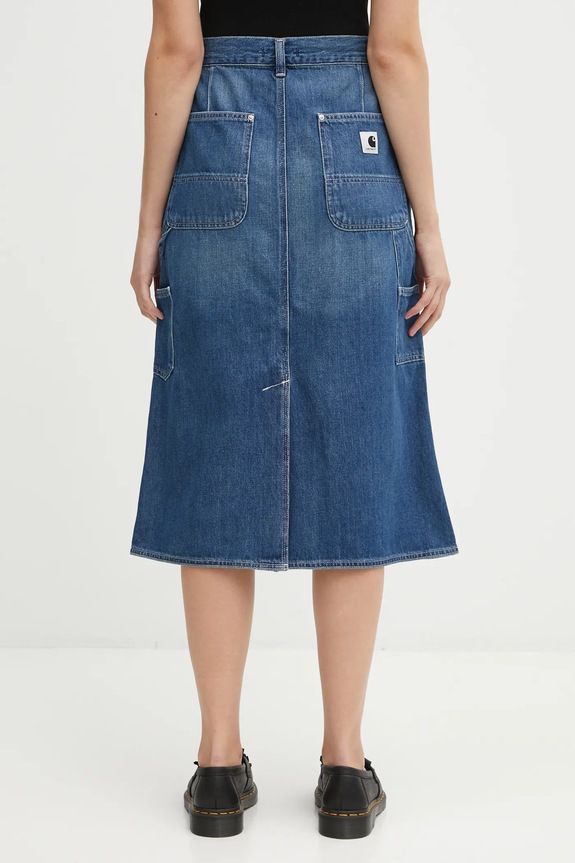 Odjeća Traper suknja Carhartt WIP W' Double Knee Skirt I035880.014L plava