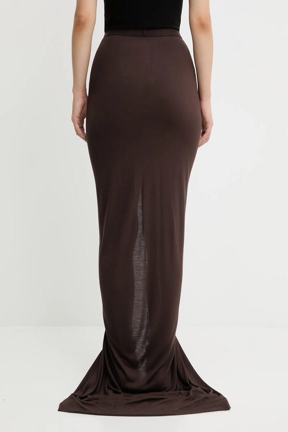Oblečenie Sukňa Rick Owens Lilies Poppy LI02E3317.RV hnedá