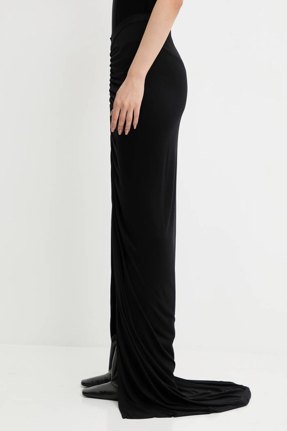 Sukňa Rick Owens Lilies Poppy LI02E3317.RV čierna AW25