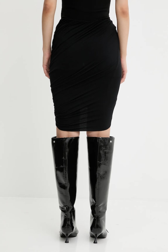 Oblečenie Kašmírová sukňa Rick Owens Lilies Luna LI02E3309.JBWS čierna