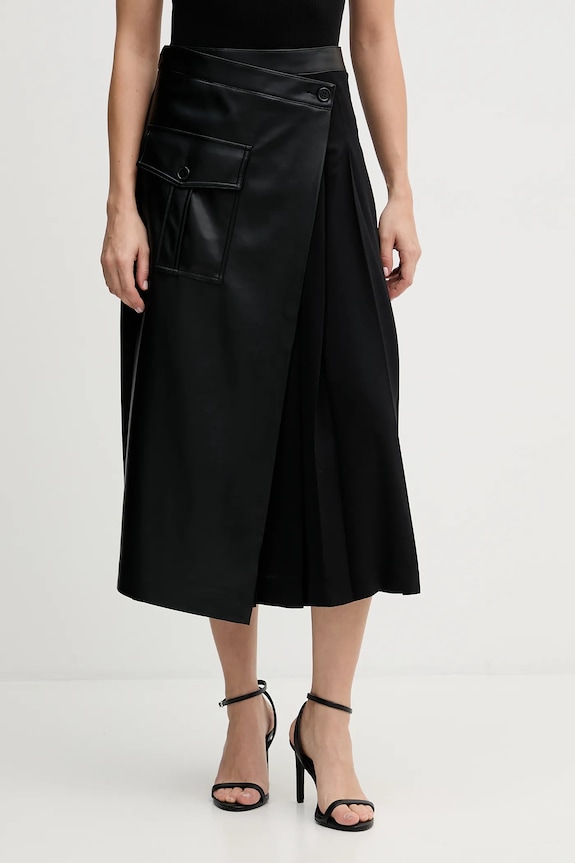 Φούστα Sisley casual μαύρο 4SNML0034