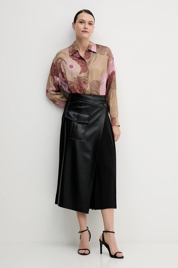 Φούστα Sisley 4SNML0034 μαύρο AW25