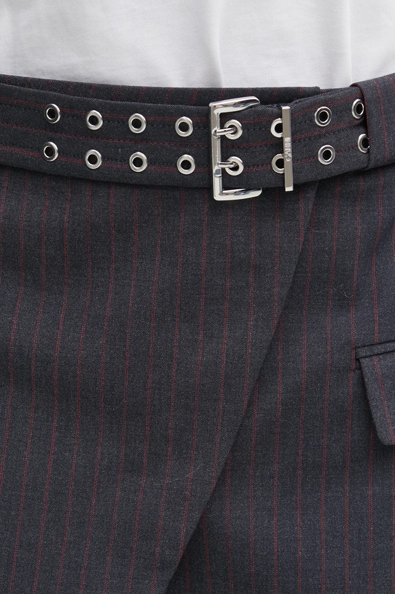 GANNI spódnica Stretch Stripe Tailoring szary W0711